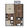Main Street Flats Apartments Phase II 1x1 V Floor Plan Main Street Flats Apartments Phase II 1x1 V Floor Plan